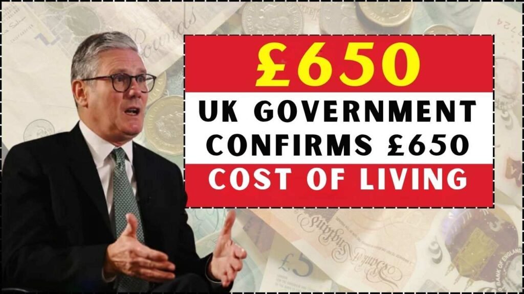UK Government Confirms £650 Cost of Living