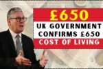 UK Government Confirms £650 Cost of Living